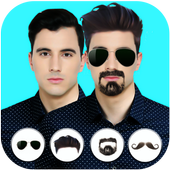 Face changer real photo editor Beard and mustache icon