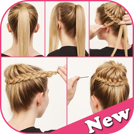 Girl Hair Style Step by Step أيقونة