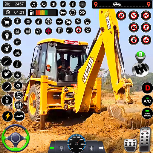 de excavadora pesada jcb icon