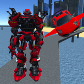 X Ray Flying Car Robot 3D icon