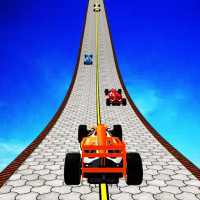 formula car racing Impossible turbo car traffic