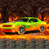 Car Racing in Lava icon
