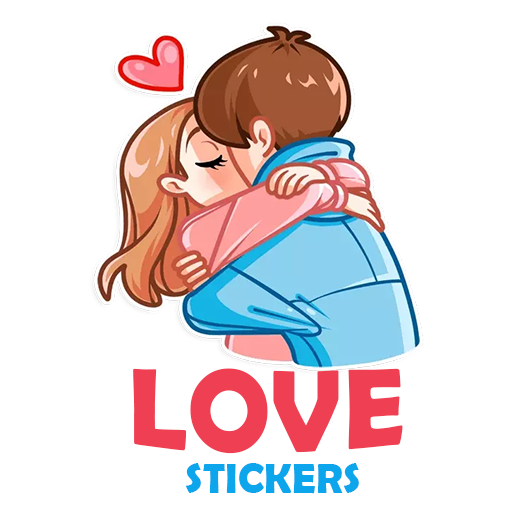 Couple Romantic Love Kiss Stickers for WhatsApp icon