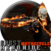ghost motorcycle hero - 3d przejażdżka halloween icon