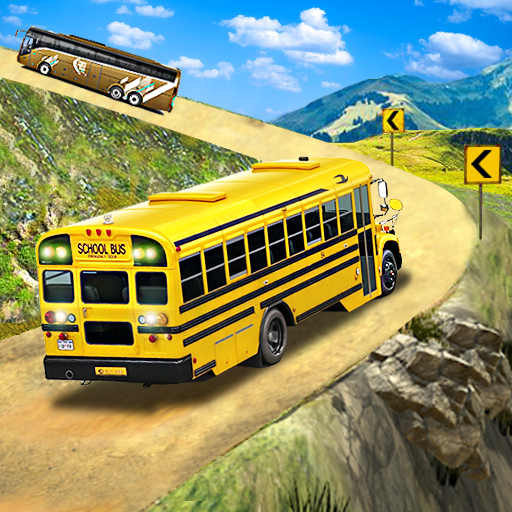 Offroad School Bus Driving: Flying Bus Games 2020 icon