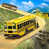 Offroad School Bus Driving: Flying Bus Games 2020