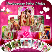 Marriage Anniversary Photos Video Maker icon