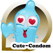 Cute Condom Sticker icon