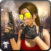 ikon Kejahatan Ratu Gila Kota 3D