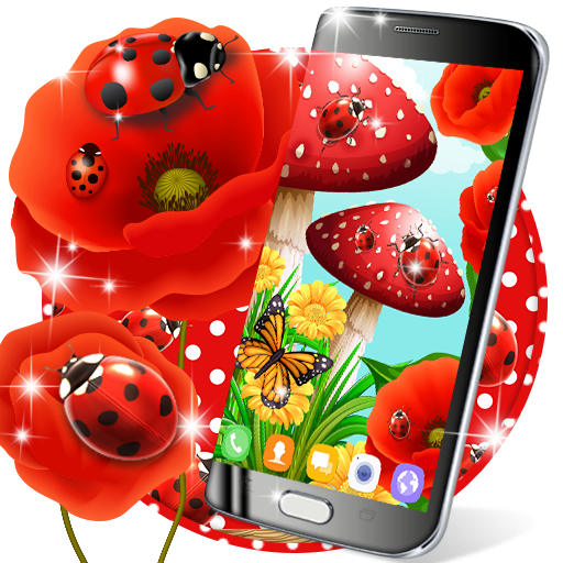 Ladybug live wallpaper أيقونة