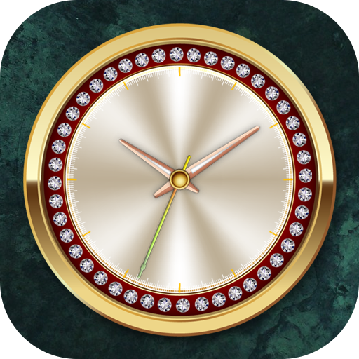 ikon Luxury Diamond Clock Live Wallpaper