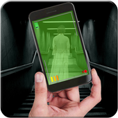 Ghost in camera prank icon