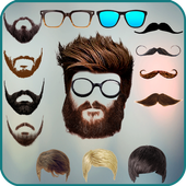 Men beard photo editor Mustache : Hairstyle salon icon