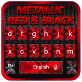 Super Cool Black Red Keyboard Theme icon