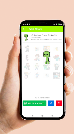 Rainbow Friend Sticker WA screenshot 5