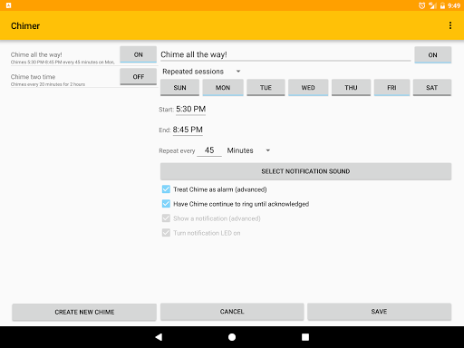 Timely Chimer screenshot 2