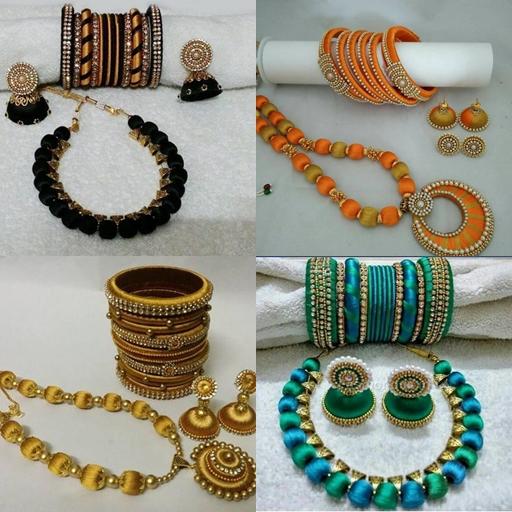 Silk Thread Jewellery Designs icon