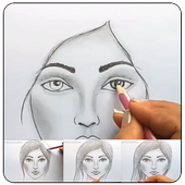 Face Drawing Step by Step icon