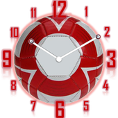 Analog Clock Football Fans icon