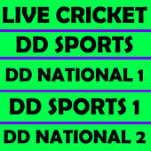 DD NATIONAL &amp; DD SPORTS LIVE CRICKET icon