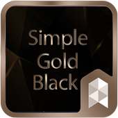 SimpleGoldBlack Launcher theme on 9Apps