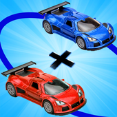 Car Merger Glowing Tracks: Idle Car Racer Tycoon icon