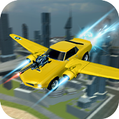 City Flying Futuristic Car : Fighting Battle Chase icon