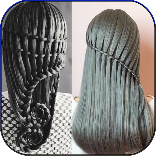 Long Hairstyle - Video Step By Step Offline أيقونة