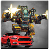 Flying Robot: Car Transformer War 2017 icon