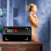 Hidden video camera spy icon