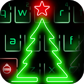 Neon Merry Christmas Keyboard icon