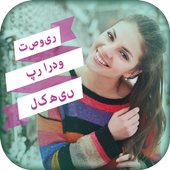 Write Urdu Text  on photo icon