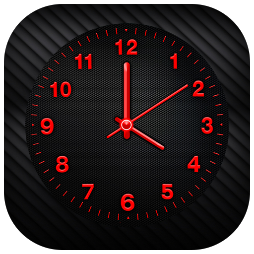 ikon Red Analog Clock Live Wallpaper