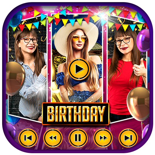 Birthday Video Maker :Photo Video maker with music icon
