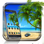 Beach sunshine theme wallpaper icon