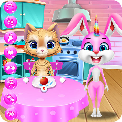 Rainbow Bunny Unicorn My Favorite Pet icon