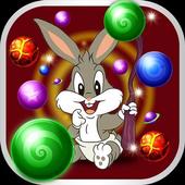 Bunny pop : bubble shooter icon