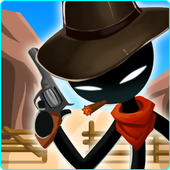 Stickman Cowboy Shooting icon