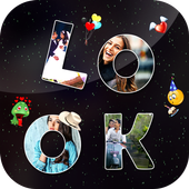 Text Photo Collage Maker أيقونة