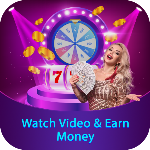 Watch video and earn money icon