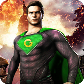 Flying Grand Superhero Robot Rescue 2018 icon