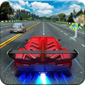 Driving in speed car