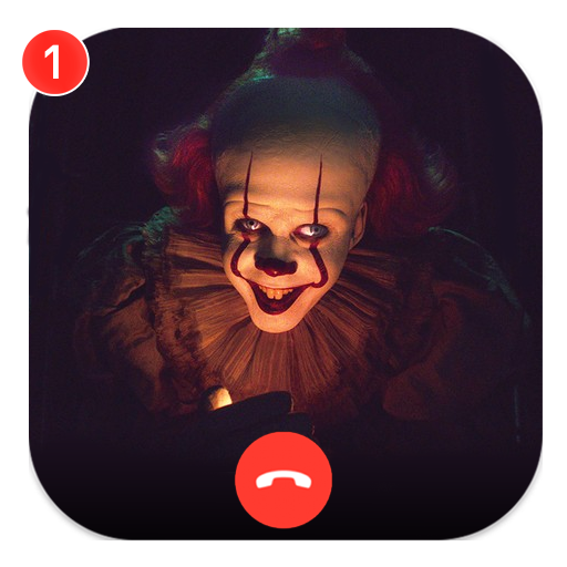 Scary Clown Pennywise Fake Chat And Video Call icon