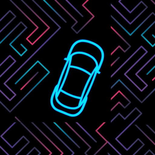 Neon Car Maze icon