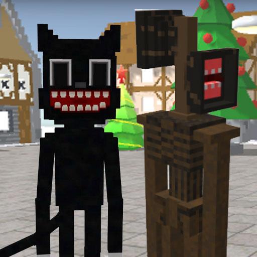 Skin Cartoon Cat &amp; Siren Christmas Head icon