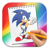 How To Draw Sonic The Hedgehog icon