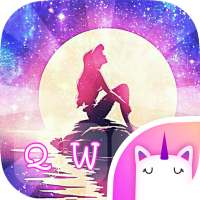 Galaxy Mermaid Emoji Keyboard Theme on 9Apps