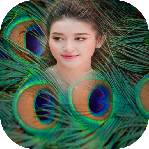 Peacock Feathers Photo Frame icon