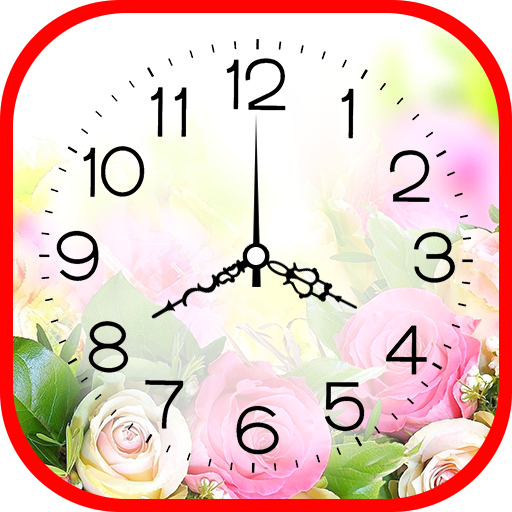 Rose Clock 3D Live Wallpaper icon