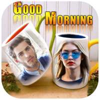 Coffee Cup Dual Photo Frames